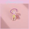 Милый розовый значок кошки Мечтательная брошь кошка-манэки Забавный мультяшный аксессуар для моды