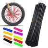 36pcs Bicycle Wheel Spoked Protector Wraps 17cm Wheel Rim Spoke Wrap Kit for Motorcycle Bike Color Rims Skin Trim Covers Pipe