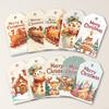 40pcs, Christmas tags, gift labels, party decorations, DIY cards, holiday home decor, greeting cards, party cards, gift twine