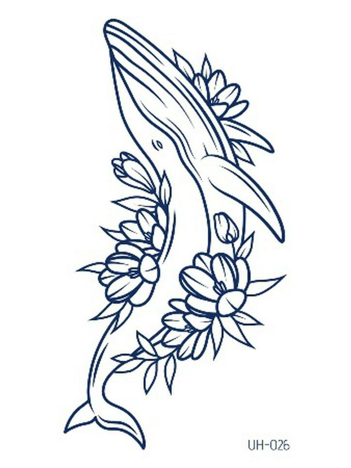 Водостойкие полуперманентные татуировки-наклейки на травяной основе для мужчин и женщин