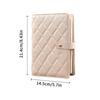 PU Leather Jewelry Storage Book Zipper Clear Pockets Jewelry Packaging Box Necklace Binder Storage Display Product For Women
