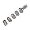 6pcs Beard Hair Beads Alloy Elegant and Stylish Vintage Hair Tube Beads for Women Men