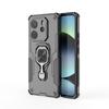 Для Xiaomi Redmi Note 14 4G (163,25x76,55x8,16 мм) Чехол для телефона WANLONFENG PC TPU Задняя крышка Подставка с закаленным стеклом