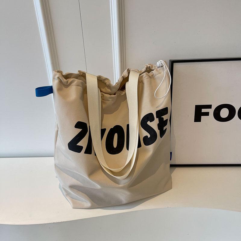 Женская сумка Большая вместительная сумка через плечо с буквенным принтом Большая сумка