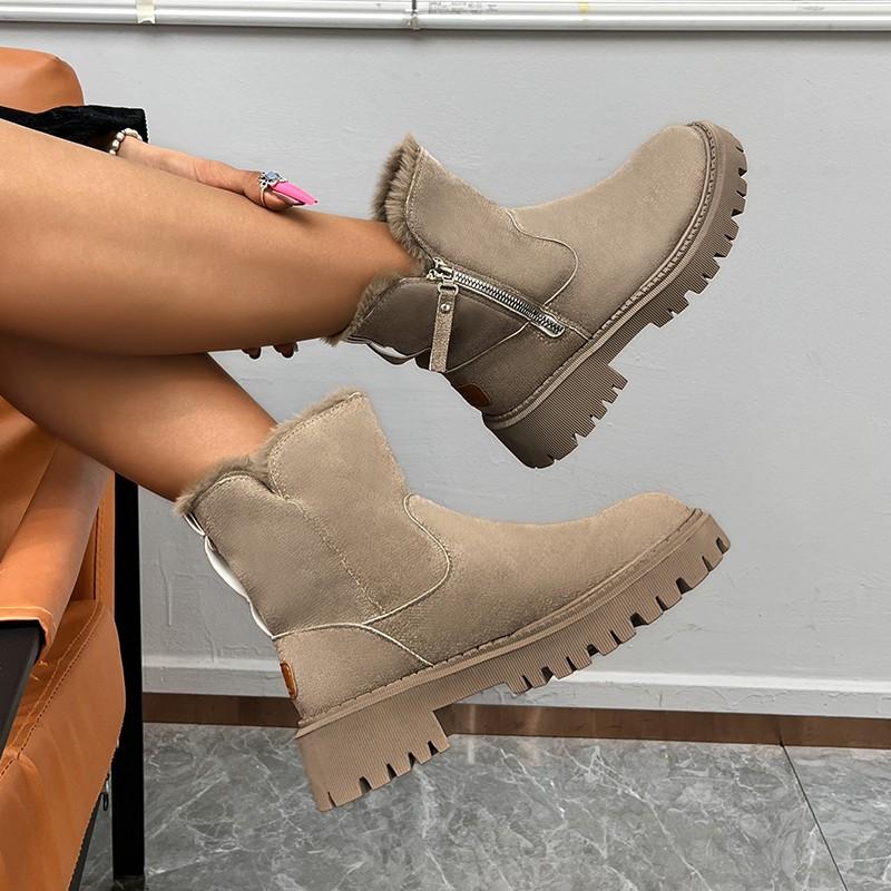 Thick Bottom Warm Comfortable Snow Boots for Women Winter New Fashion Casual Casual Short Boots