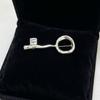 Lock Hole Design Key Shaped Brooch Vintage Style Metal Decorative Pin Suit Coat Accessory  Daily