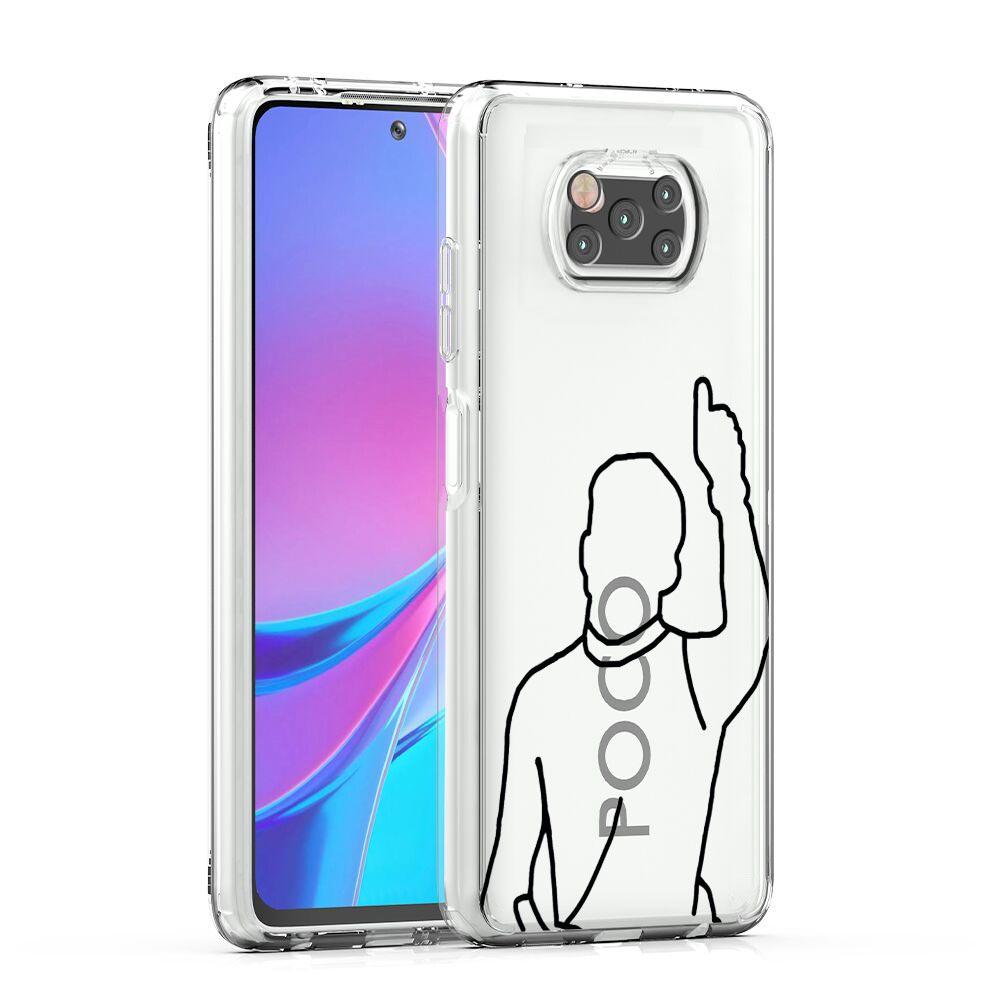 Phone Case For Xiaomi Poco X6 X5 NFC X3 F6 F5 Pro F4 F3 M3 14 13T 12T 12 13 Lite 11 Mi 5G Clear Cover F1 Number 33