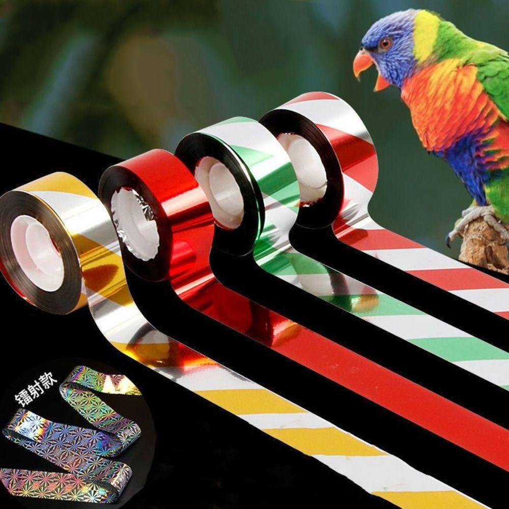 Flashing Bird Repellent Ribbon Double-sided Reflective Anti Bird Tape Bird Scare Tape  Pigeons