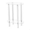 Acrylic Small Table Easy Assembly 2 Tiers Simple Space Saving NightStand Bedside for