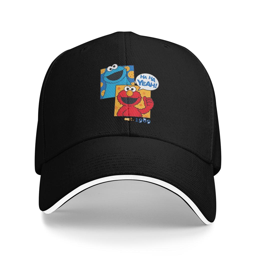 Cookie Monster Sesames Baseball Cap Popular Cartoon Sandwich Cap Unisex Adjustable Hats Cap Workouts
