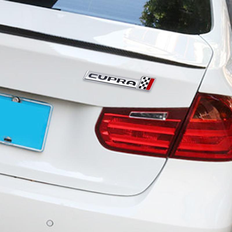 vhzh5 Car Styling Metal Auto Front Grille Emblem Stickers Decoration For Seat Cupra FR Leon Ibiza Ateca Born E-Racer Formentor Tarraco