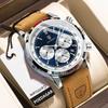 Luxury Man Watch High Quality Waterproof Chronograph Luminous Men's Wristwatch Leather Men Quartz Watches Casual Clock