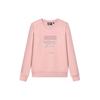 Пуловер с круглым вырезом с логотипом, спортивная повседневная толстовка, женская толстовка, светло-розовый F11W132253F-PK