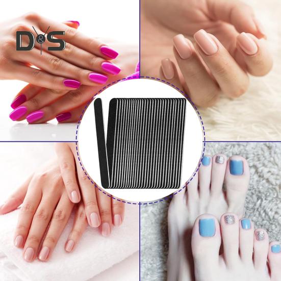 20/100 шт. 100/180 зернистость деревянные пилочки для ногтей компактные портативные многоцелевые DIY одноразовые пилочки для ногтей маникюрный набор инструментов