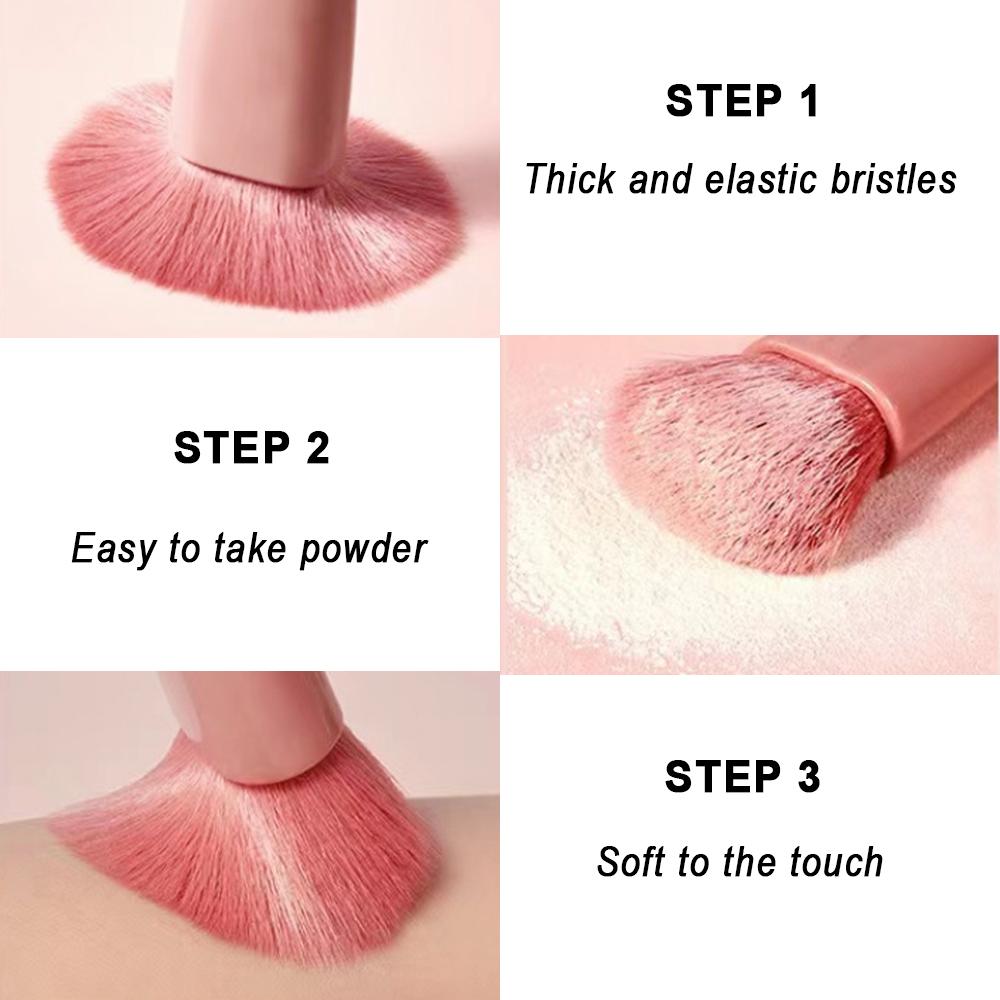 Дорожный набор из 5 кистей для макияжа с футляром и зеркалом — мягкие, приятные для кожи и портативные