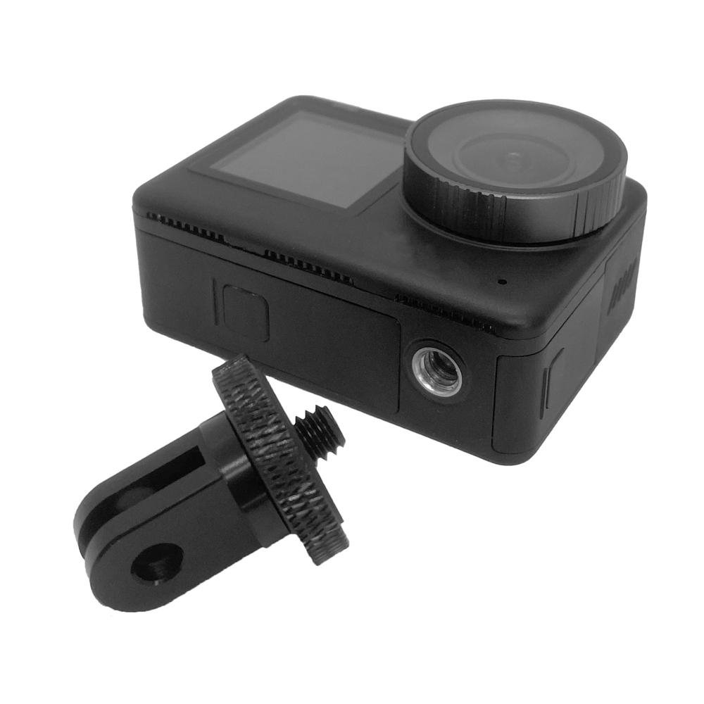Aluminum Alloy 1/4' Screw Tripod Adapter Mount For GoPro Hero 13 12 10 11 9 Insta360 X5 X4 X3 DJI Osmo Action 6 5 PRO 4 3 Camera