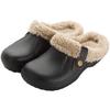 Fashion Comwarm Fur Men Clogs Slippers Winter Outdoor Plush Lined Slippers Waterproof Fur Garden Clogs Shoes Warm Fluffy House Slippers
