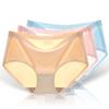 Seamless Ice Mesh Women's Briefs Mesh Breathable Mid-waist Sexy Underwear