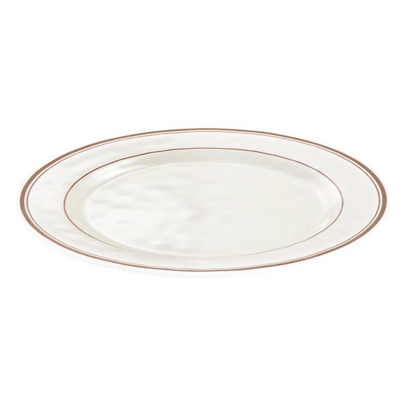 Круглая melamine тарелка Kaibaiya под фарфор - Пластиковая плоская тарелка для гостиничной посуды и сервировки фуршета