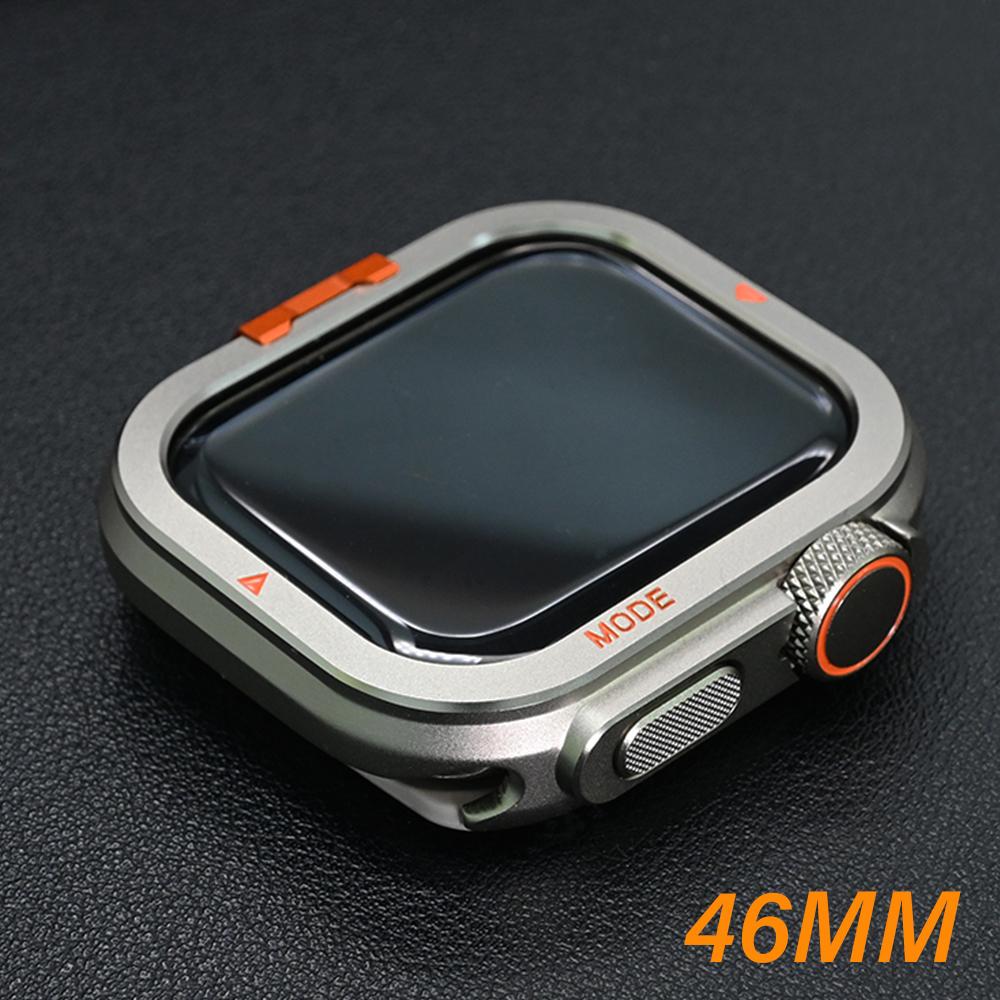 Металлический чехол для Apple Watch Ultra 2 49 мм Защитный чехол Алюминиевый сплав Крышка Бампер Рамка для IWatch Series 10 46 мм Аксессуары