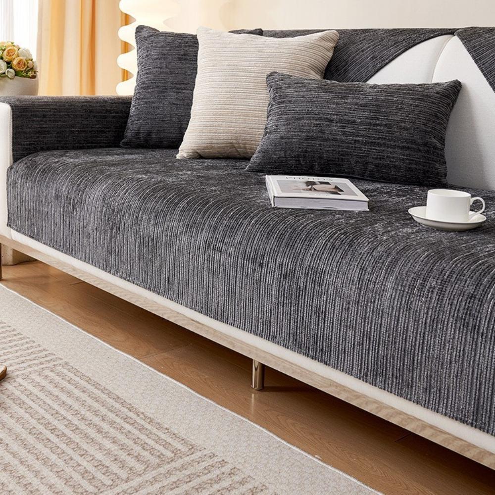 Скандинавская премиальная шенилловая подушка для дивана 2024 новая универсальная накидка на диван для четырех сезонов подушка для сиденья нескользящая накидка ткань полотенце