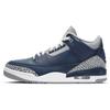 Air 3 Retro Georgetown Men Sneakers Blue Midnight-Navy Cement-Grey CT8532-401