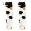 5 Pairs Socks Women Coral Velvet Mid-calf Socks Cat Claw Warm Wool Autumn and Winter Thickened and Padded Sleep Floor Socks Long Moon Socks