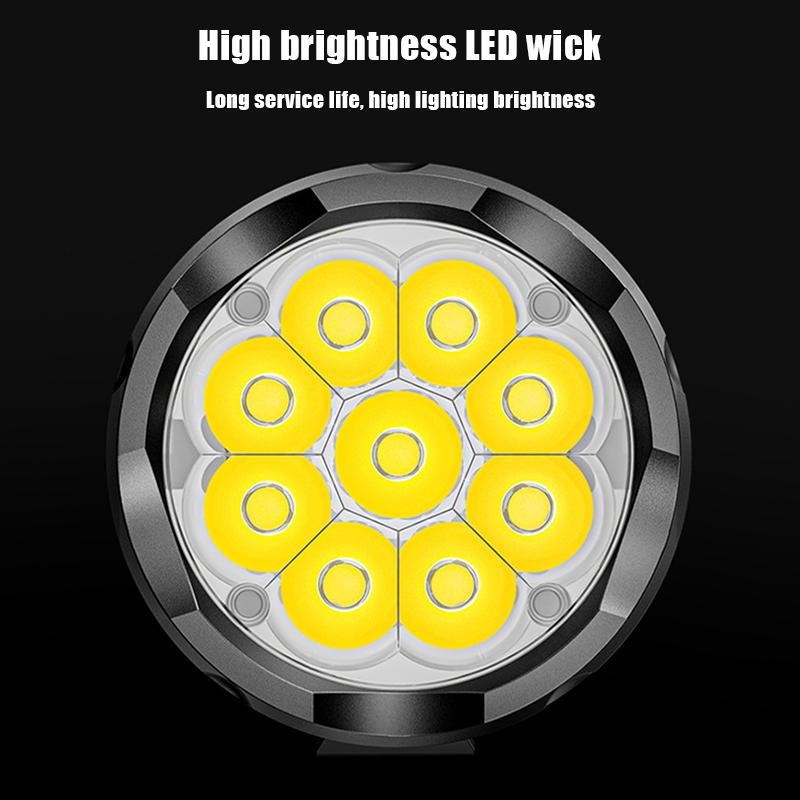 Outdoor Multi-Function Strong Light Flashlight Keychain Mini Flashlight Magnetic Flashlight