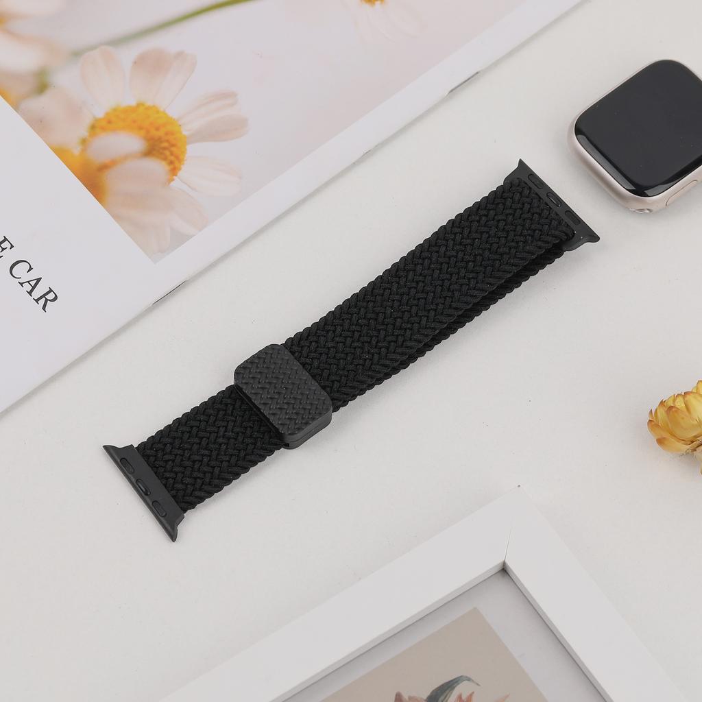 Ремешки Для Apple Watch Браслет 40мм 44мм 45мм 41мм 42 46мм 49мм Магнитный Плетеный Браслет ремешок iWatch Серия 10 se 7 8 9 Ultra 2