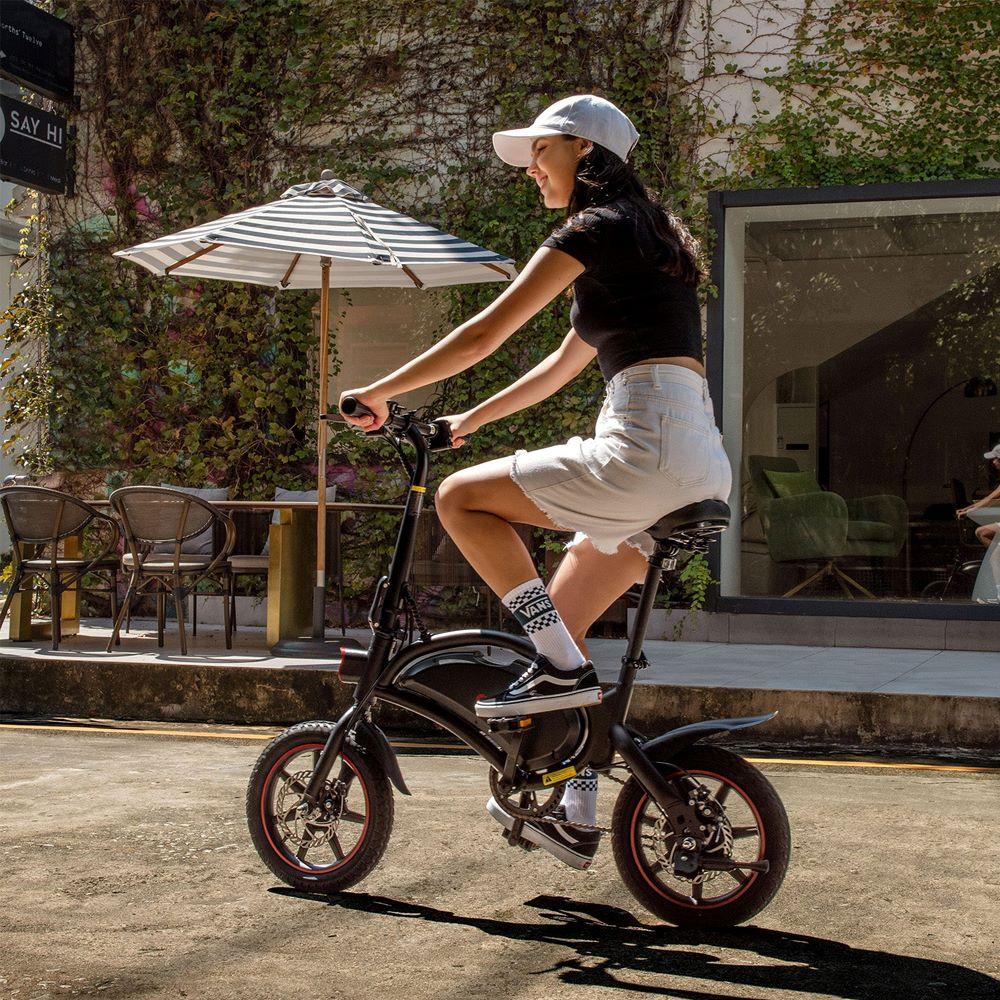 Электровелосипед DYU D3F 14" Мотор 250 Вт Складной Городской Электровелосипед 36В 10Ач Двойной Дисковый Тормоз Максимальная Скорость 25 км/ч Максимальная Нагрузка 120 кг