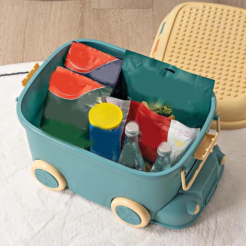 Children's Toy Organizer Building Block Storage Box Snack Organizer Large Capacity Cartoon Storage Box Clothes Storage Box