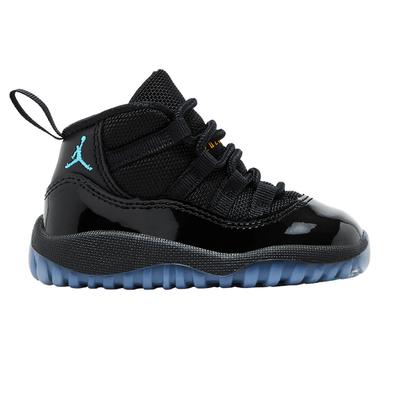 Air 11 Retro TD Gamma Blue 2025 Детские кроссовки Черный Varsity-Maize 378040-047