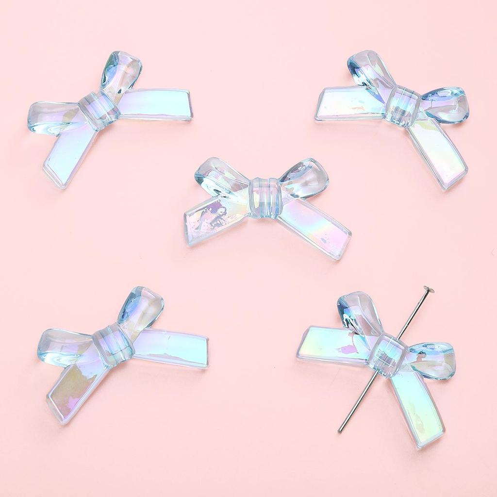 4 шт. 34*20 мм акриловые волшебные цвета бантик аксессуары для изготовления ювелирных изделий DIY очаровательное украшение