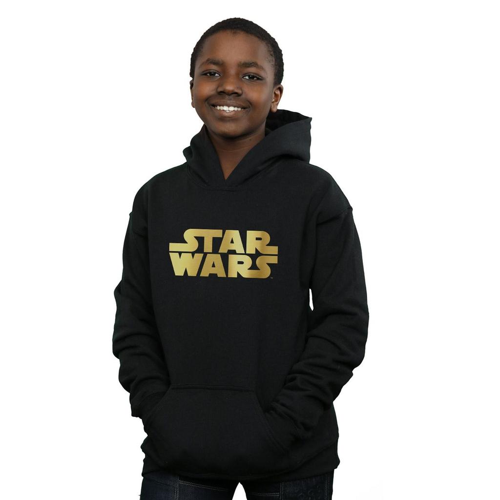 Star Wars Boys Gold Logo Hoodie