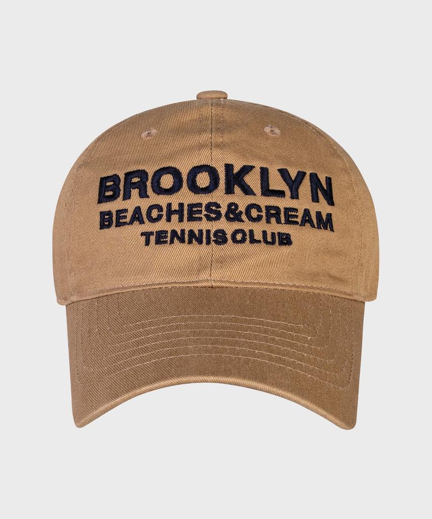 Кепка-бейсболка Bichiseuaenkeulim Brooklyn Tennis Club - Темно-бежевая