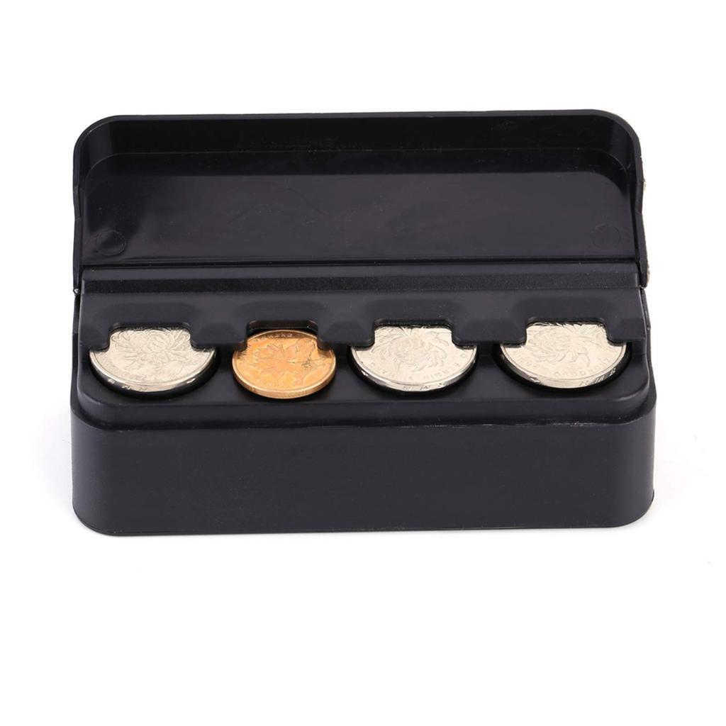 Walfront Car Portable Plastic Coin Holder Storage Box Case Container Coin Organizer Storage Bag Coin Holder Car