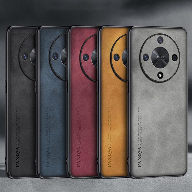 For Honor Magic 5 Lite X9A Case Luxury PU Leather Phone Case For Honor Magic 6 Lite X9B 5G Back Cover Silicone Full Protection