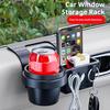Car Side Door Window Storage Box Mount Tray Organizer Cup Holder Phone Stand Rack Key And Wallet Holder Easy Install Large Car Organizer Box