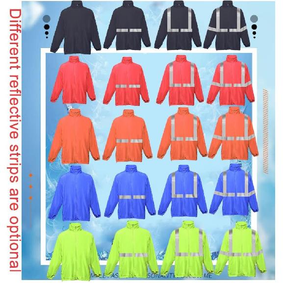 YOWESHOP Светоотражающая легкая тонкая ветровка Hi Vis, защита от солнца, куртка безопасности для строителя