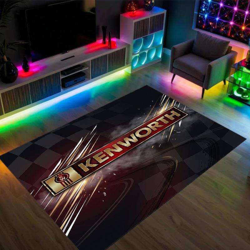Kenworth Design Crystal Velvet Carpet Cozy Non?Slip Printed Rug For Bedroom Living Room Entrance