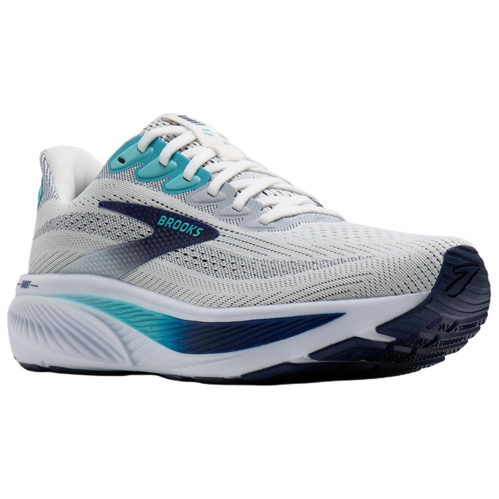 Brooks Ghost 17 Удобные Универсальные Амортизация Низкие Беговые Кроссовки Унисекс Кроссовки Серо-Синие 110442-1D-135
