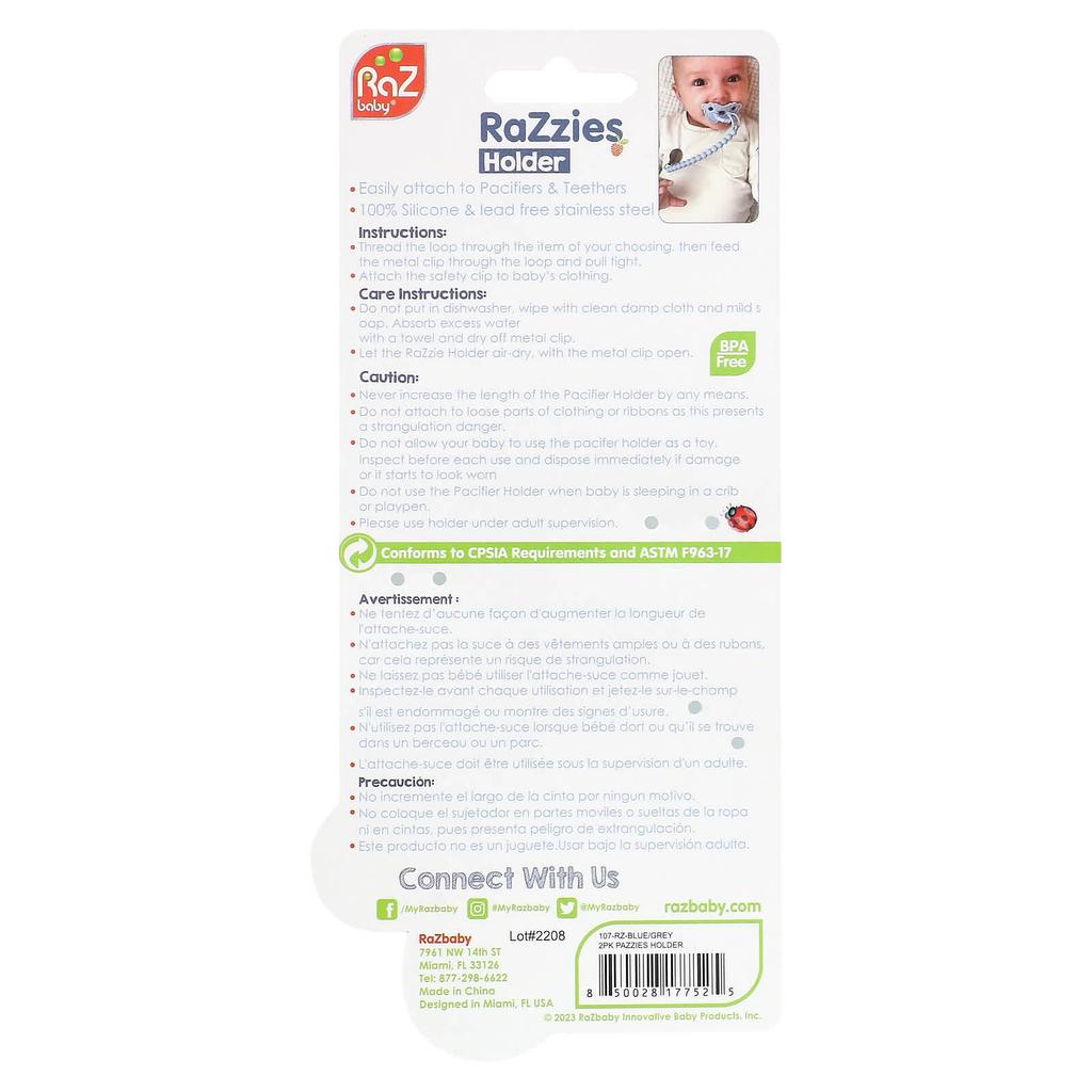 Подставка-колыбель Razzies, 0М+, сине-серая, 2 подставки