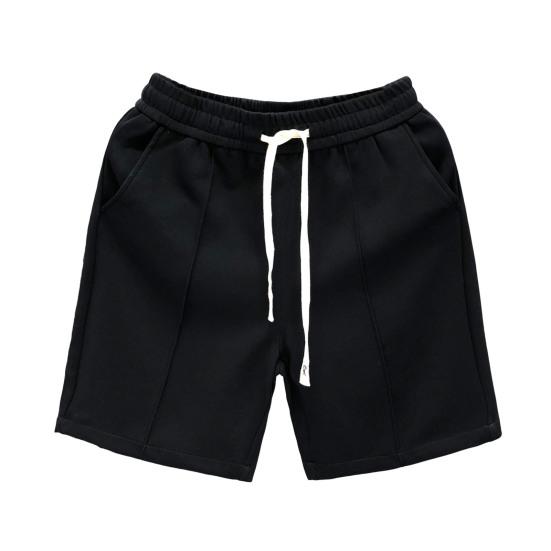 Men Sports Shorts with Elastic Waist Straps Summer Casual Shorts Leisure Work