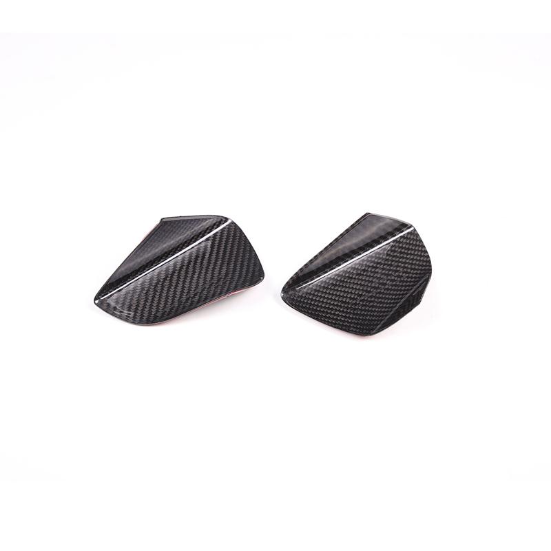 For Chevrolet Corvette C7 2014-2019 Real Carbon Fiber Door Outer Handle Bowl Sticker Trim Car Styling Car Exterior Accessories