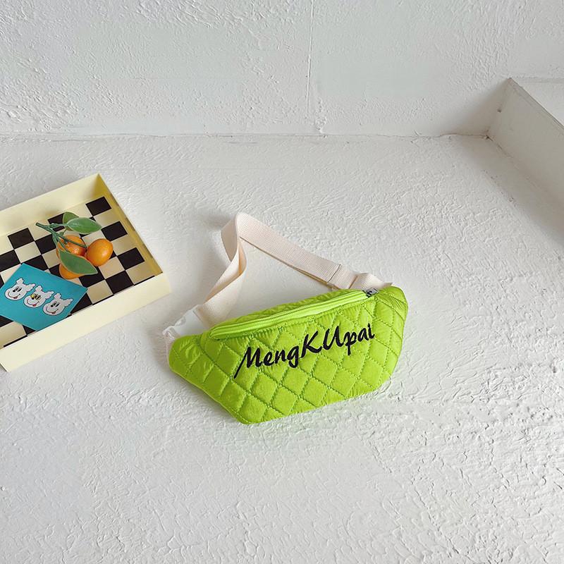 Модная и стильная детская холщовая поясная сумка для мальчиков и девочек с дизайном алфавита в современных цветах