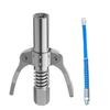 10000 PSI Grease Tool Coupler Heavy-Duty Quick Lock and Release Double Handle Stainless Steel NPTI/8 Leak-Free Grease Tool Tip