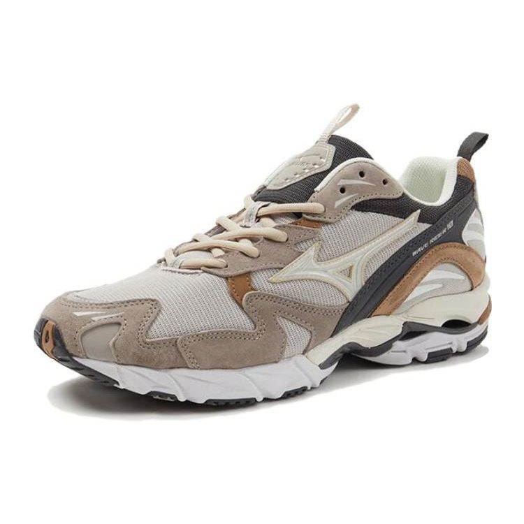 Mizuno Кроссовки унисекс Wave Rider 10 Silver Cloud Кремовые Белоснежные Тигровый Глаз D1GA222608
