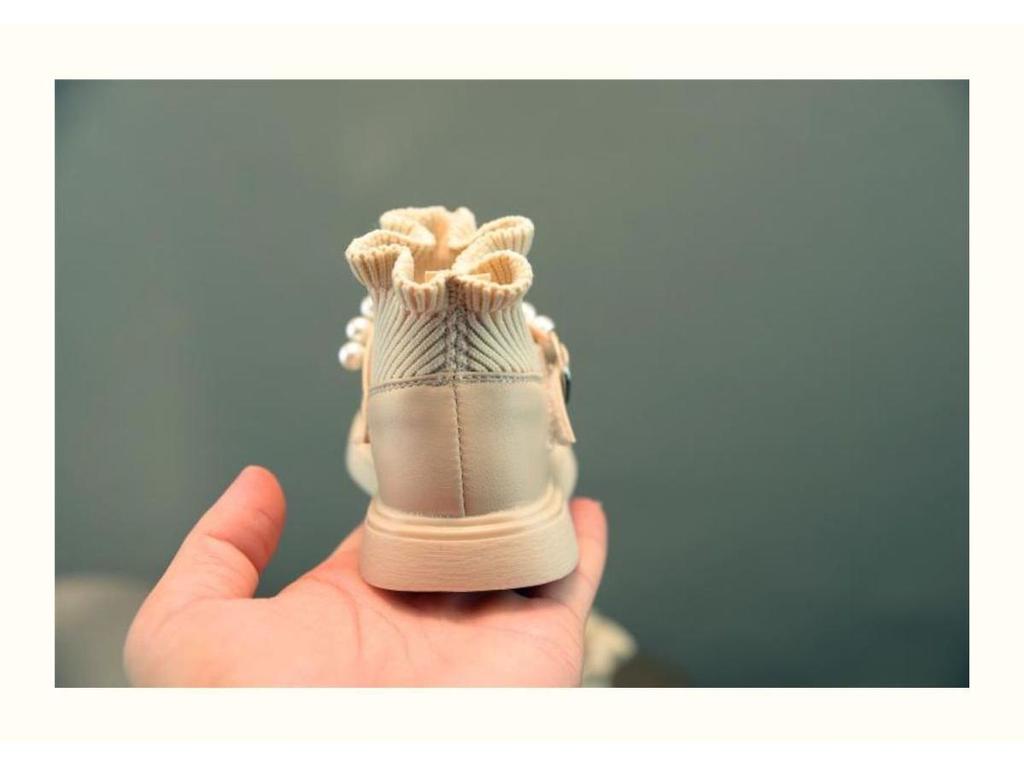 Girls' Soft-Soled Martin Boots, Leather Princess Shoes, Baby & Toddler Spring/Autumn Shoes, Ages 1-3.