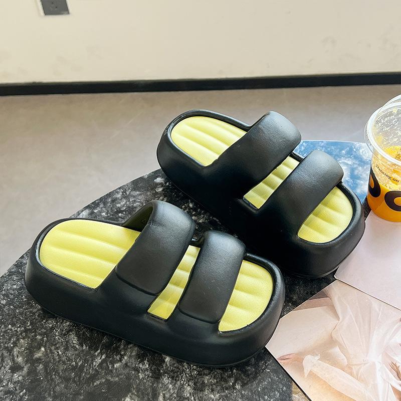 Женские шлепанцы, летние сандалии для улицы и дома, пляжные тапочки с подъемом2024