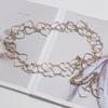 Gold Metal Belt Fashion Women's Silver Waist Chain Women's Heart Chain Belt Dress Accessories